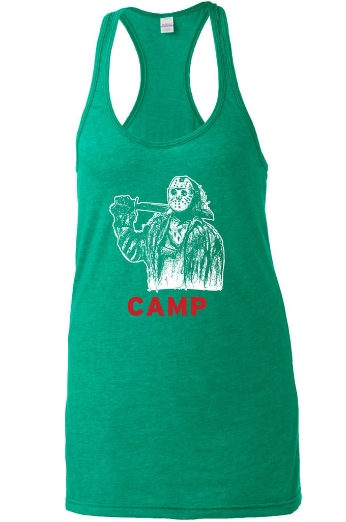 Women's Racer Back Tank Top - Camp Jason Voorhees