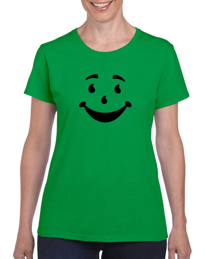 Kool Aide Man Face Womens T-Shirt Geek Nerd Halloween Costume