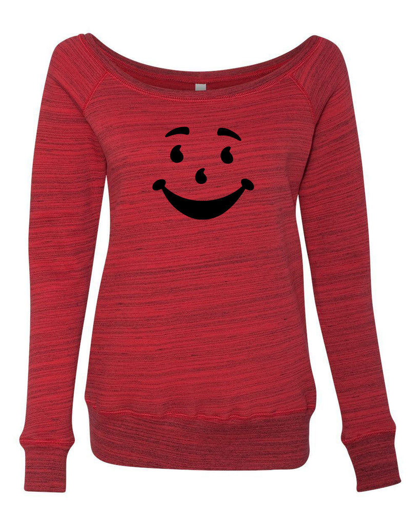 Kool Aide Man Face Womens Off The Crew Sweatshirt Geek Nerd Halloween Costume