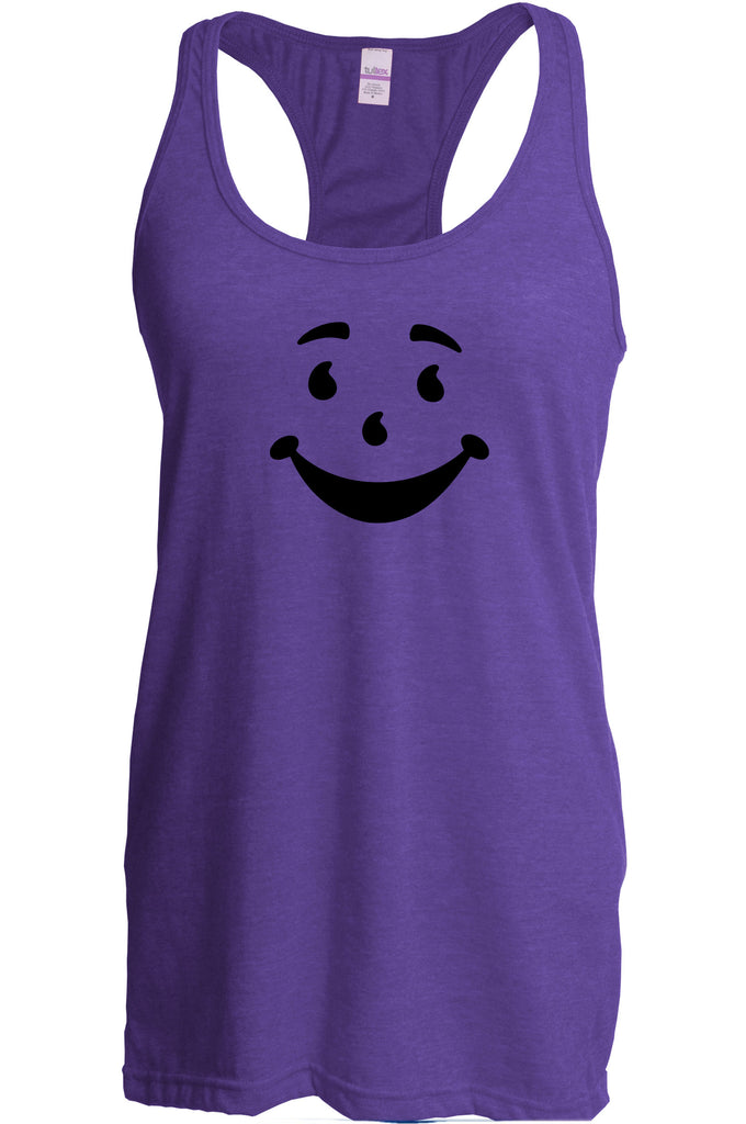 Kool Aide Man Face Racer Back Racerback Tank Top Geek Nerd Halloween Costume