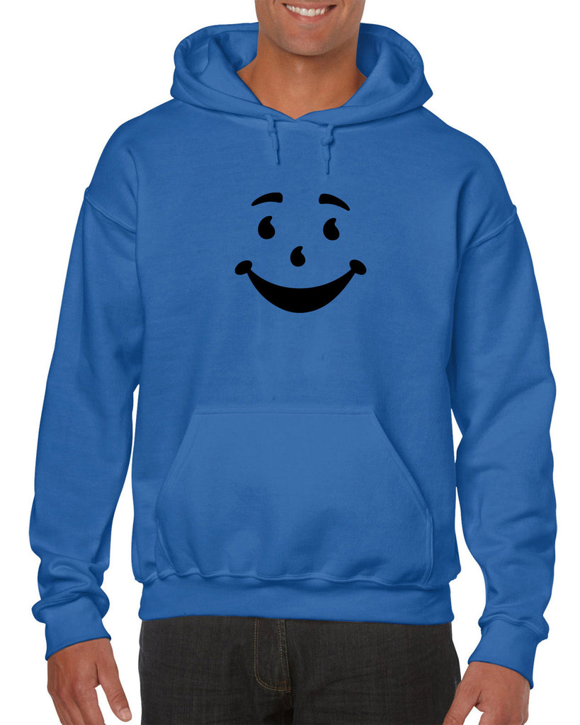 Kool Aide Man Face Hoodie Hooded Sweatshirt Geek Nerd Halloween Costume