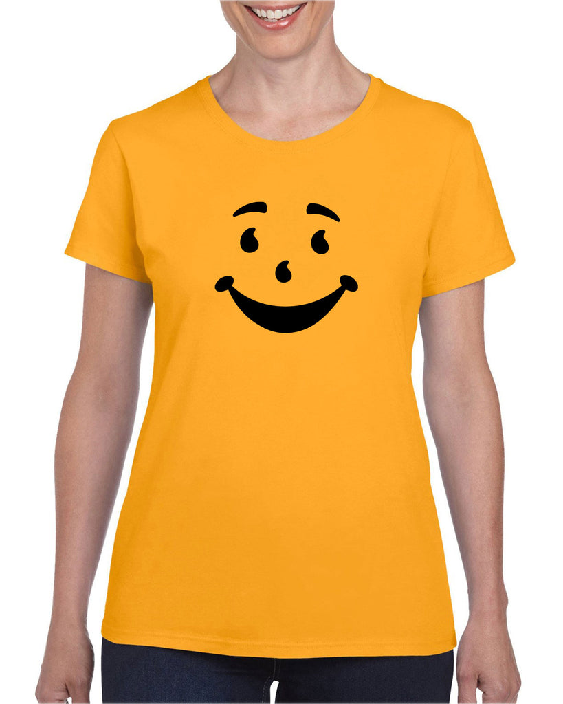 Kool Aide Man Face Womens T-Shirt Geek Nerd Halloween Costume