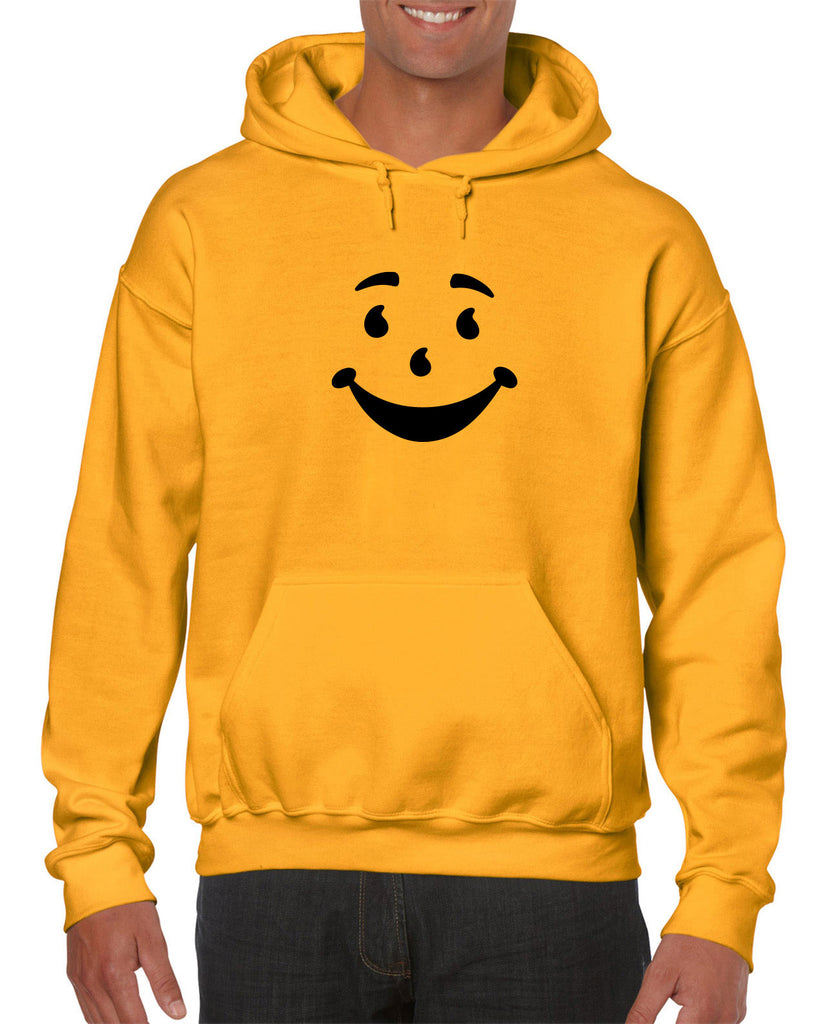 Kool Aide Man Face Hoodie Hooded Sweatshirt Geek Nerd Halloween Costume