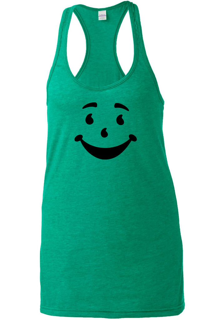 Kool Aide Man Face Racer Back Racerback Tank Top Geek Nerd Halloween Costume