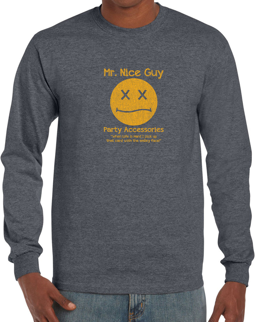 Mr. Nice Guy Long Sleeve Shirt Half Baked 90s Movie Weed Stoner Chapelle Party Vintage Retro