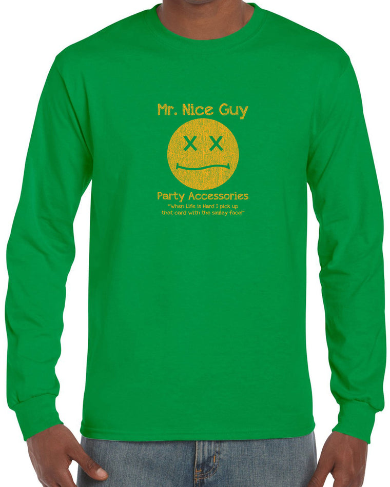 Men's Long Sleeve Shirt - Mr. Nice Guy
