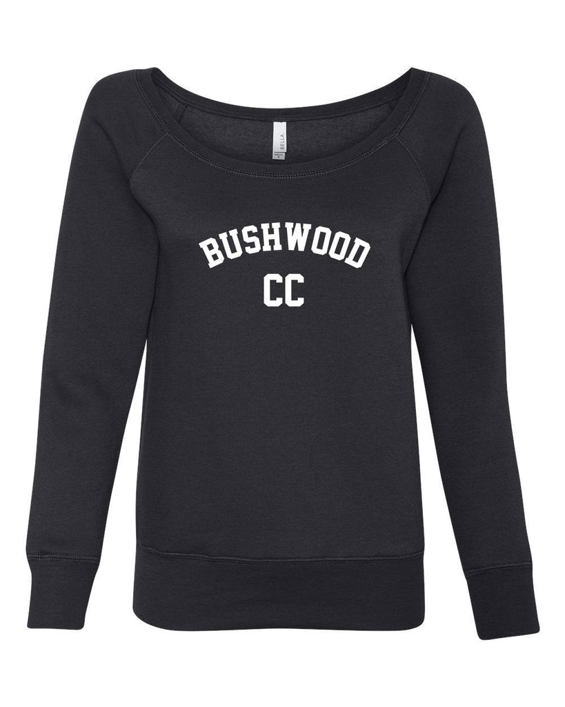 Bushwood Country Club Off The Shoulder Crew Sweatshirt Funny 70s Movie Caddyshack Caddy Shack Halloween Movie Golf golfing outing vintage retro