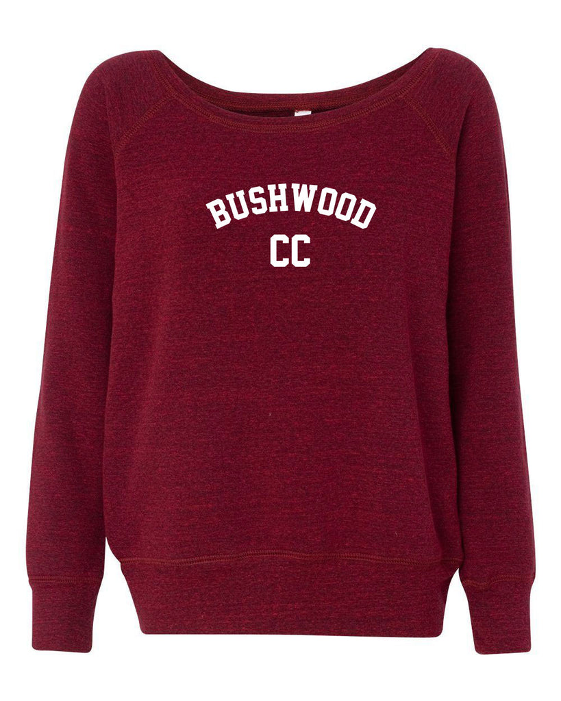 Bushwood Country Club Off The Shoulder Crew Sweatshirt Funny 70s Movie Caddyshack Caddy Shack Halloween Movie Golf golfing outing vintage retro