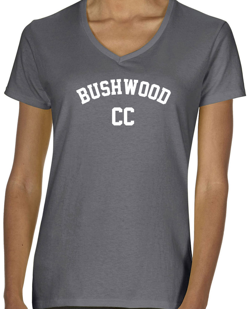 Bushwood Country Club Womens V Neck Shirt Funny 70s Movie Caddyshack Caddy Shack Halloween Movie Golf golfing outing vintage retro