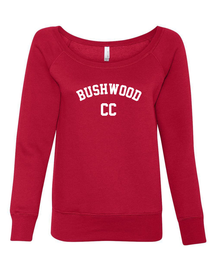Bushwood Country Club Off The Shoulder Crew Sweatshirt Funny 70s Movie Caddyshack Caddy Shack Halloween Movie Golf golfing outing vintage retro