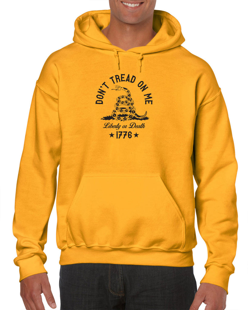 Don't Tread on Me Hoodie Hooded Sweatshirt liberty or death 1776 america USA liberty independence freedom