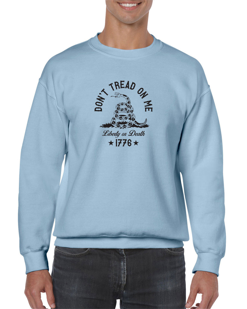 Don't Tread on Me Crew Sweatshirt liberty or death 1776 america USA liberty independence freedom