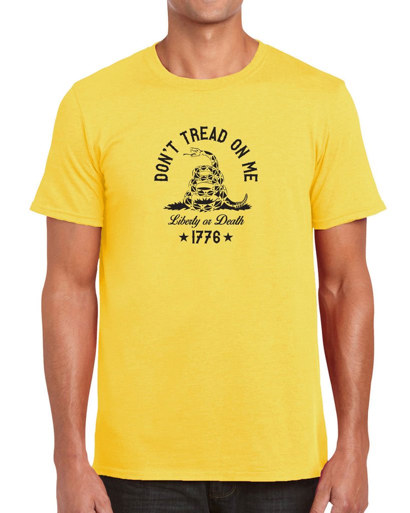 Don't Tread on Me Mens T-Shirt liberty or death 1776 america USA liberty independence freedom