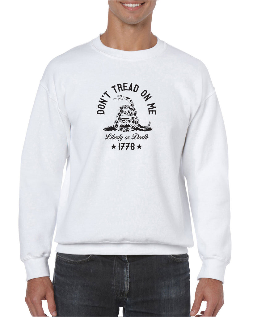 Don't Tread on Me Crew Sweatshirt liberty or death 1776 america USA liberty independence freedom