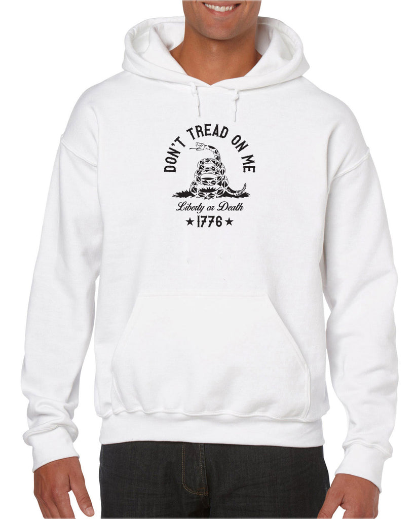 Don't Tread on Me Hoodie Hooded Sweatshirt liberty or death 1776 america USA liberty independence freedom