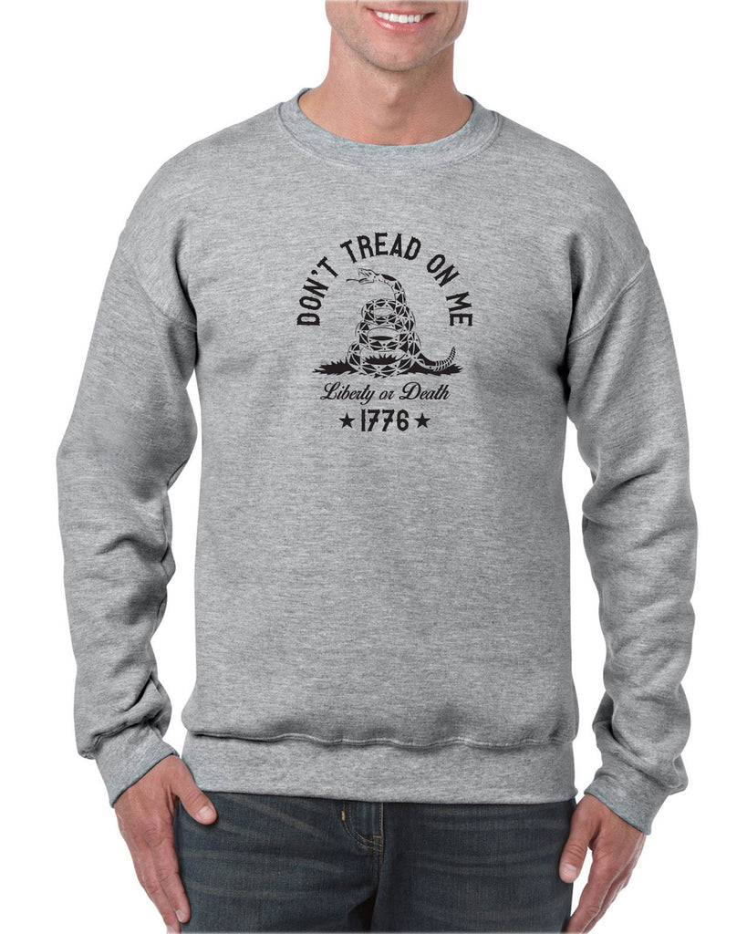 Don't Tread on Me Crew Sweatshirt liberty or death 1776 america USA liberty independence freedom