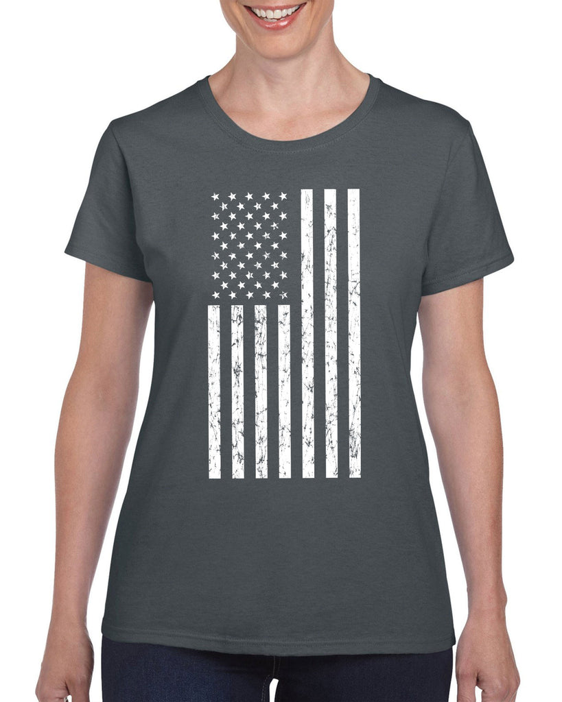 American Flag Womens T-Shirt USA patriot merica republican democrat campaign election politics freedom liberty independence day 4th of july