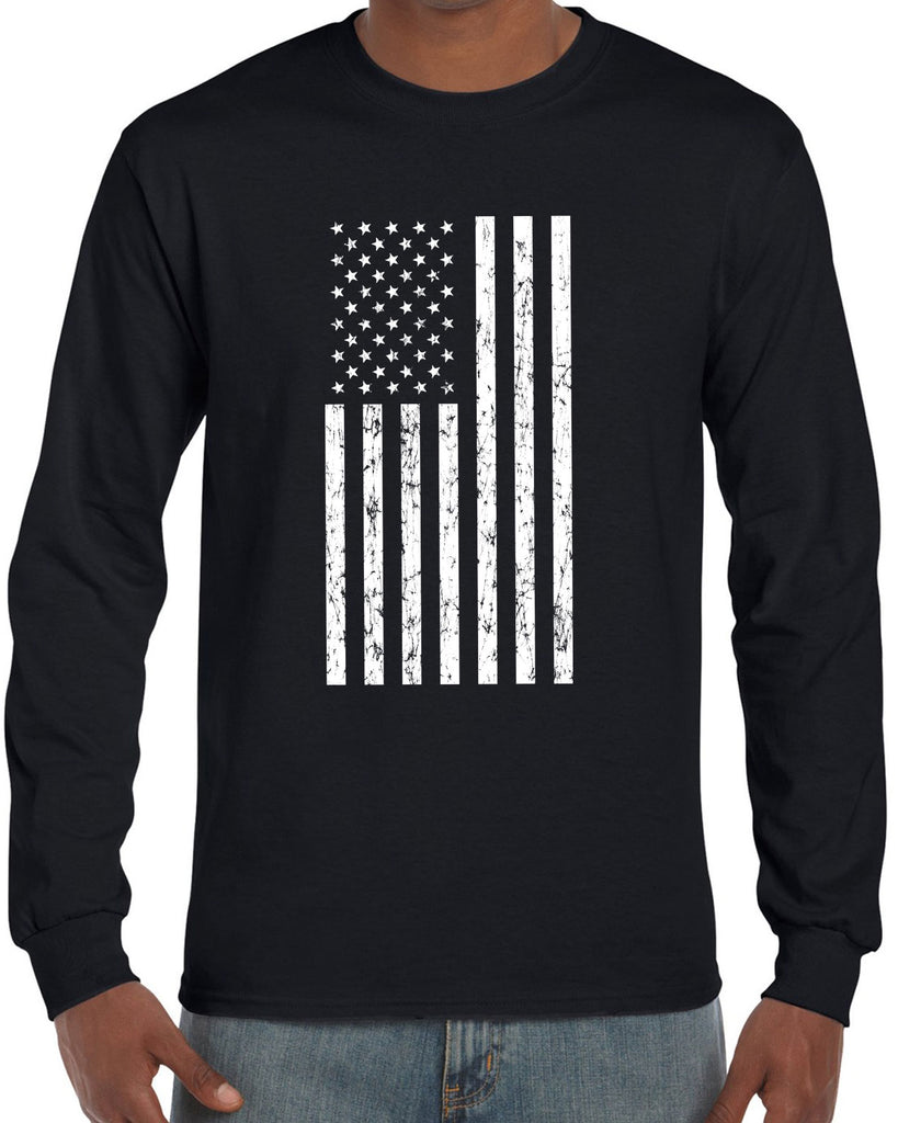American Flag Mens Long Sleeve Shirt USA patriot merica republican democrat campaign election politics freedom liberty independence day 4th of july