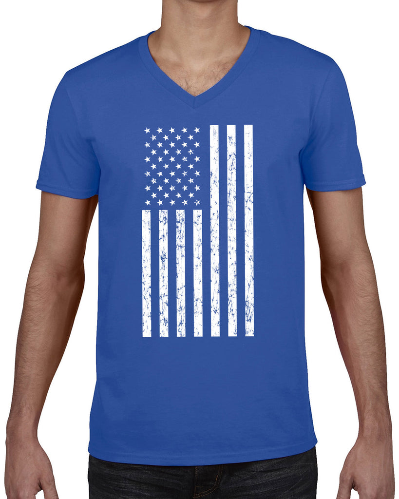 American Flag Mens V-Neck Shirt USA patriot merica republican democrat campaign election politics freedom liberty independence day 4th of july