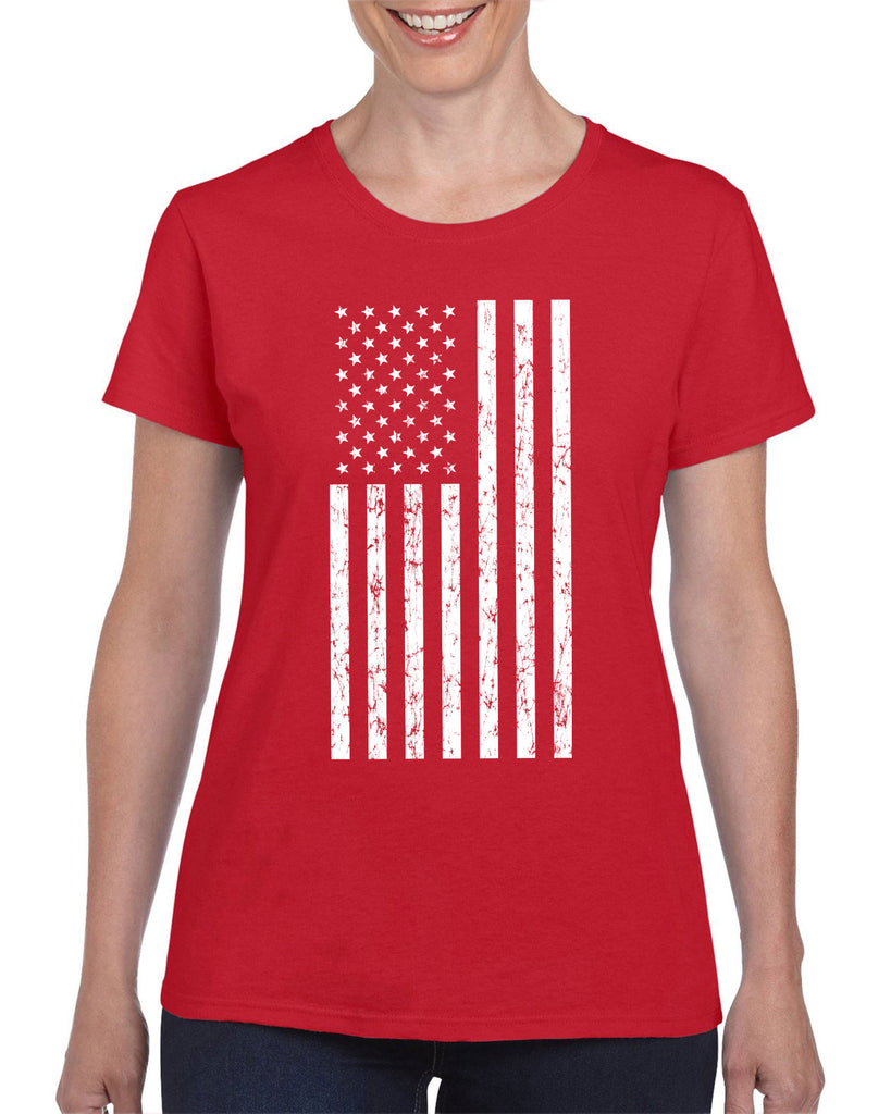 American Flag Womens T-Shirt USA patriot merica republican democrat campaign election politics freedom liberty independence day 4th of july