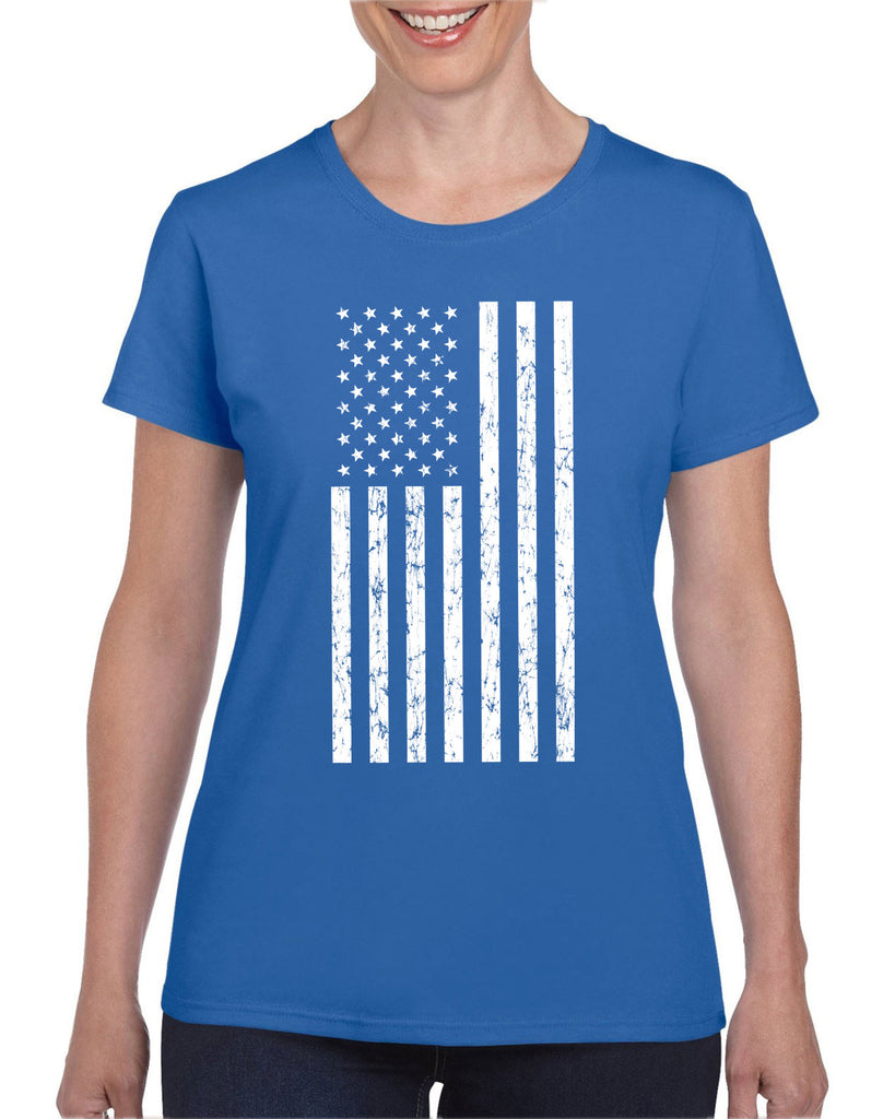 American Flag Womens T-Shirt USA patriot merica republican democrat campaign election politics freedom liberty independence day 4th of july