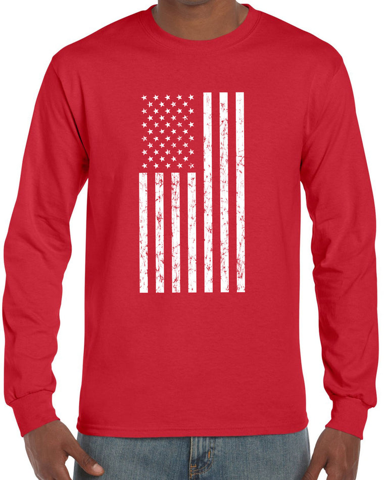 Men's Long Sleeve Shirt - American Flag
