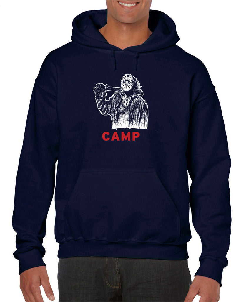 Camp Hoodie Hooded Sweatshirt camp crystal lake jason voorhees scary movie horror film 80s slasher halloween costume