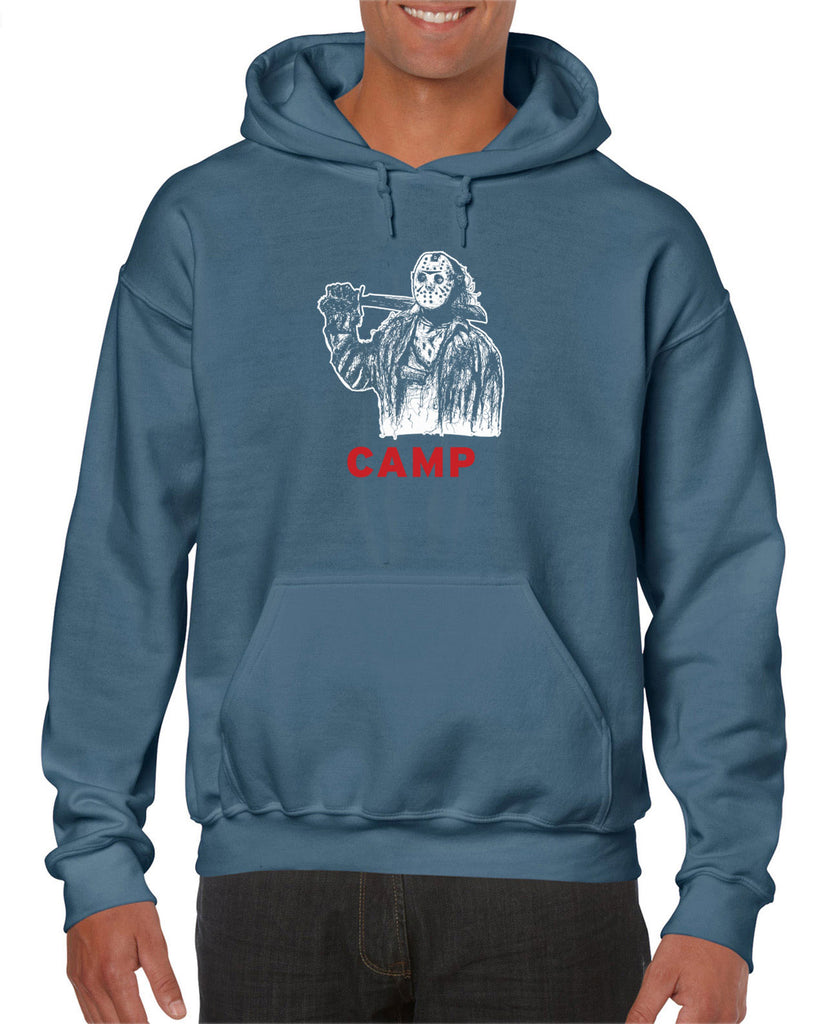 Camp Hoodie Hooded Sweatshirt camp crystal lake jason voorhees scary movie horror film 80s slasher halloween costume