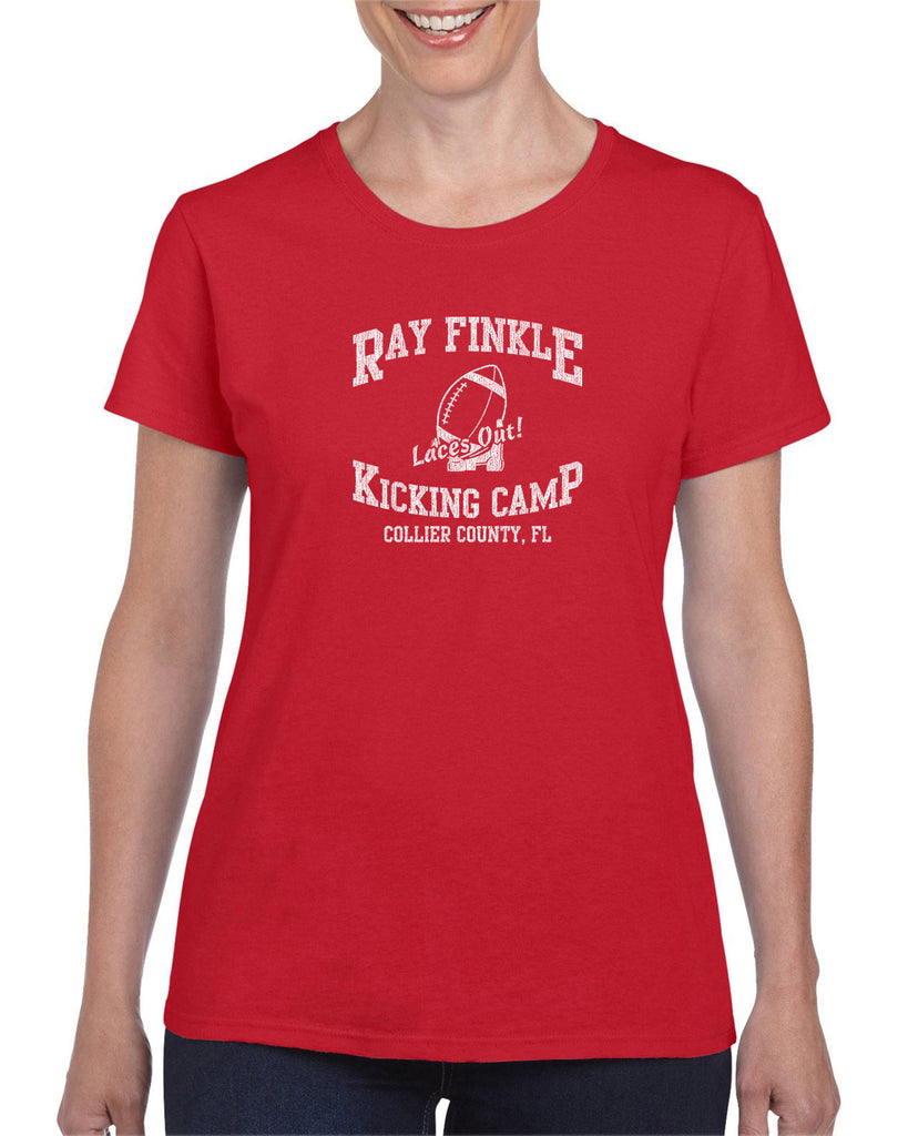 Ray Finkle Kicking Camp Womens T-Shirt Laces Out Dan Pet Detective 90s Movie College Party Football