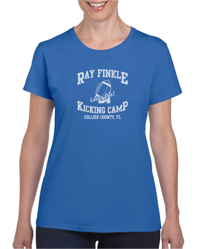 Ray Finkle Kicking Camp Womens T-Shirt Laces Out Dan Pet Detective 90s Movie College Party Football