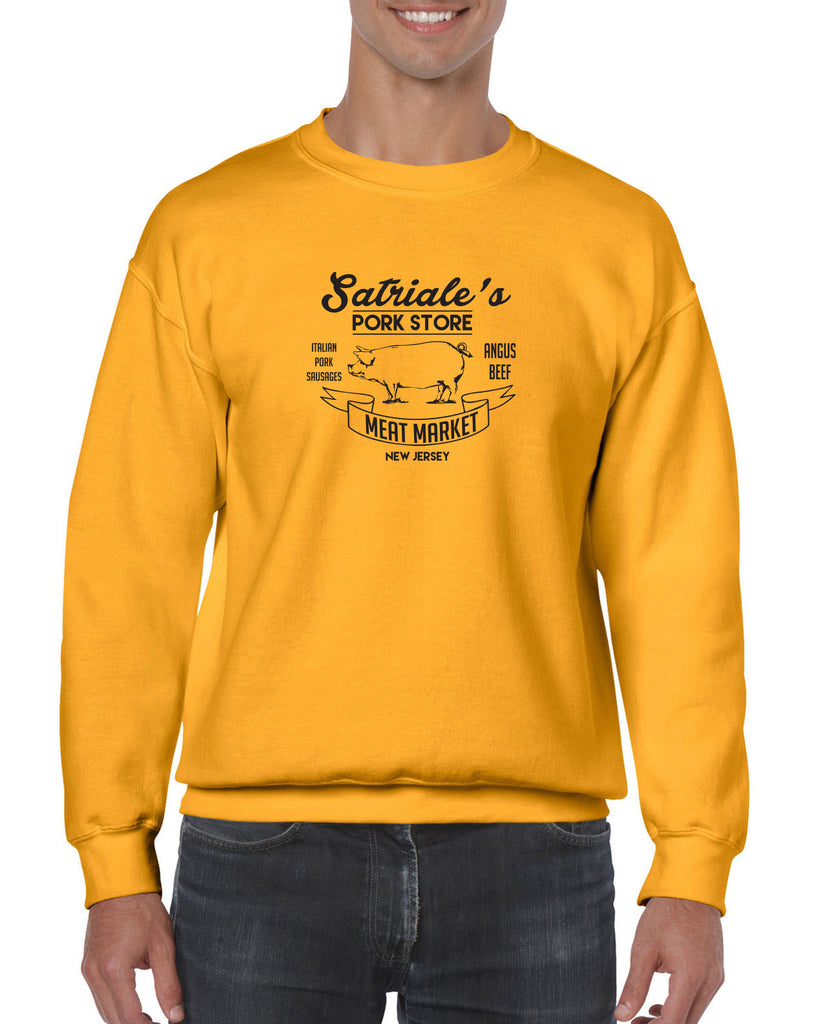 Satriales Pork Store Crew Sweatshirt Mafia Mobsters Gangster The Sopranos Tv Show Tony New Jersey Bada Bing