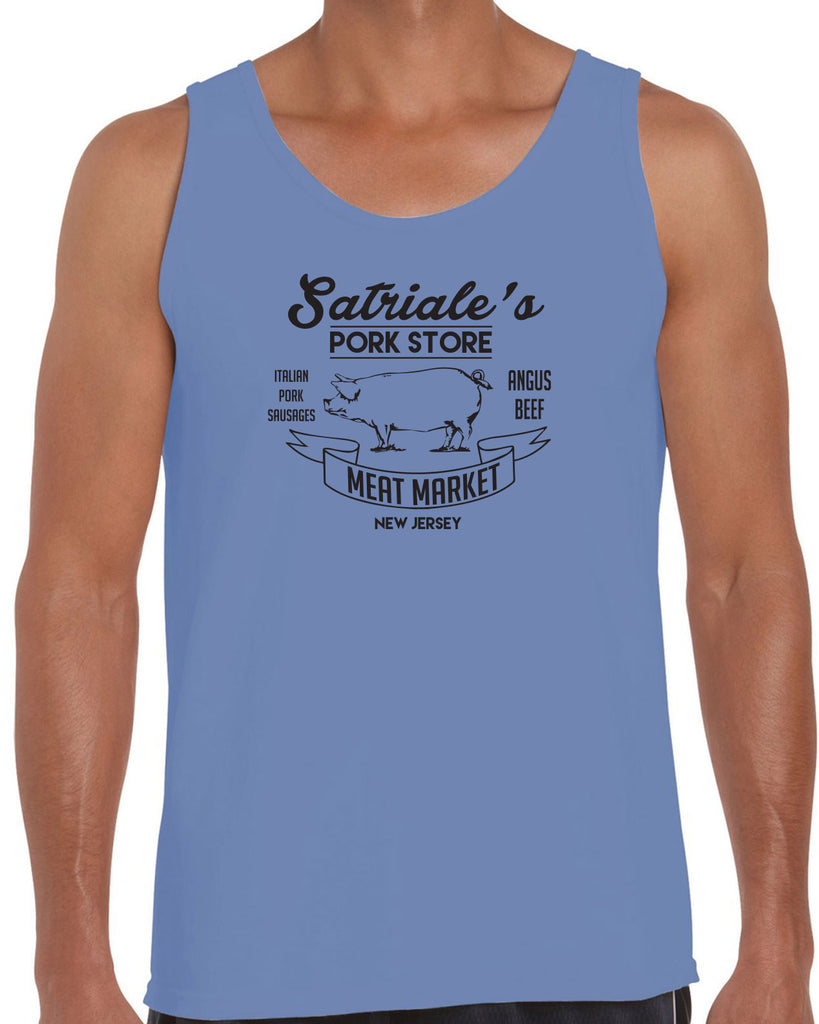 Satriales Pork Store Tank Top Mafia Mobsters Gangster The Sopranos Tv Show Tony New Jersey Bada Bing