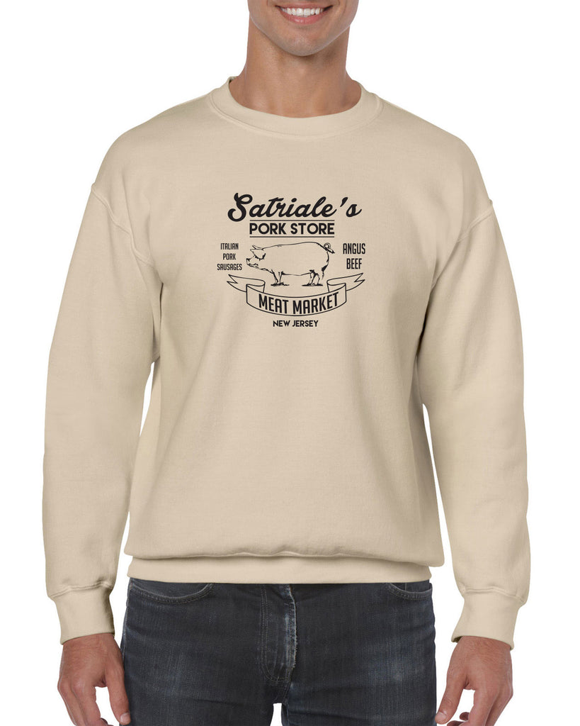 Satriales Pork Store Crew Sweatshirt Mafia Mobsters Gangster The Sopranos Tv Show Tony New Jersey Bada Bing