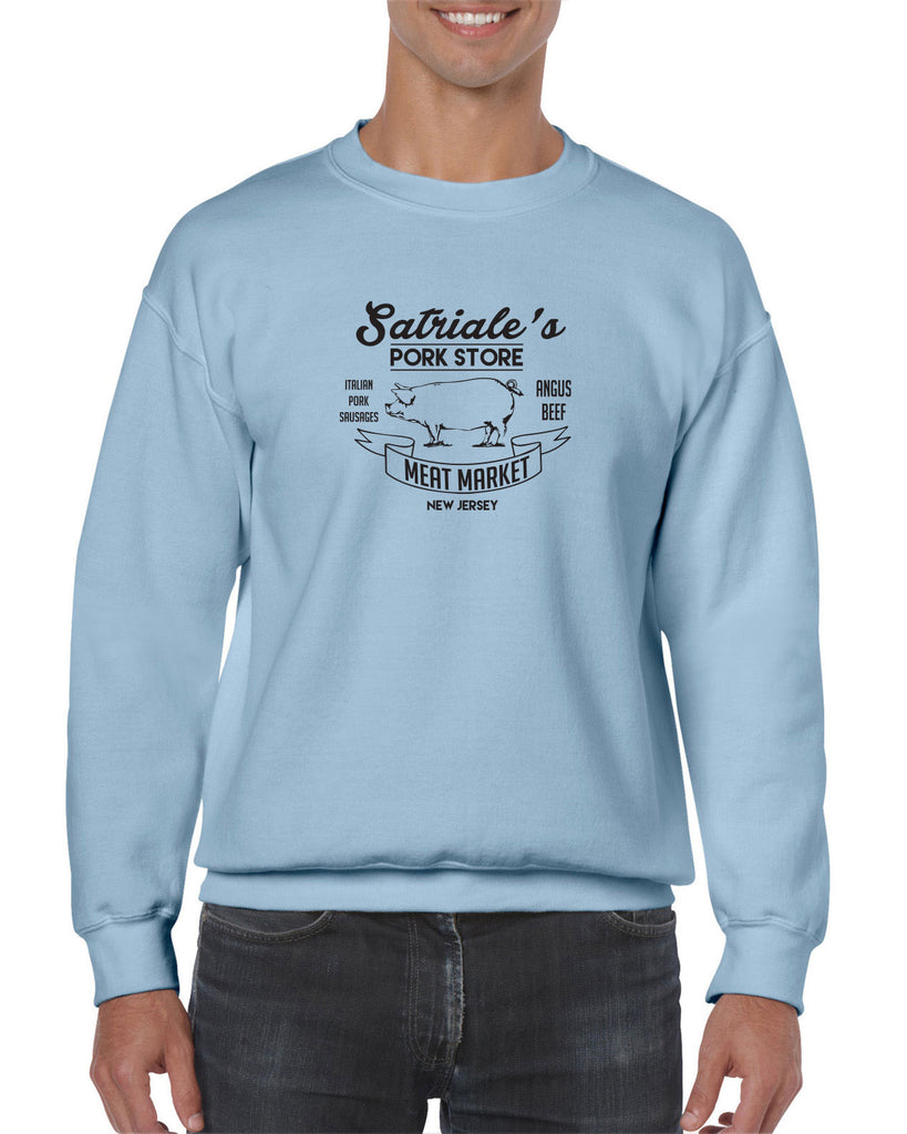 Satriales Pork Store Crew Sweatshirt Mafia Mobsters Gangster The Sopranos Tv Show Tony New Jersey Bada Bing