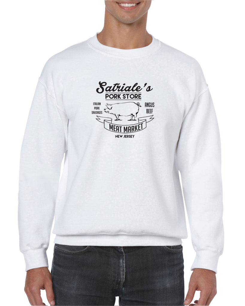 Satriales Pork Store Crew Sweatshirt Mafia Mobsters Gangster The Sopranos Tv Show Tony New Jersey Bada Bing
