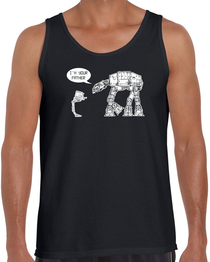 At At I'm your father I am Tank Top imperial star walker wars dark side darth vader sci fi 80s nerd geek cosplay convention hot press apparel