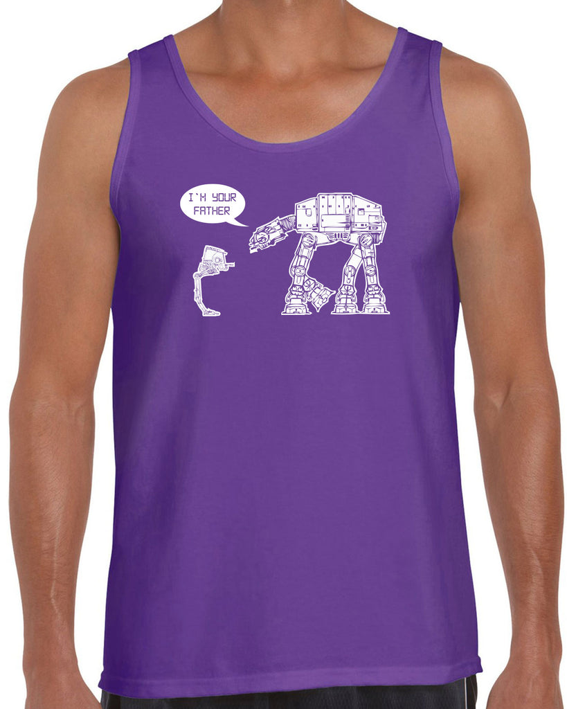 At At I'm your father I am Tank Top imperial star walker wars dark side darth vader sci fi 80s nerd geek cosplay convention hot press apparel