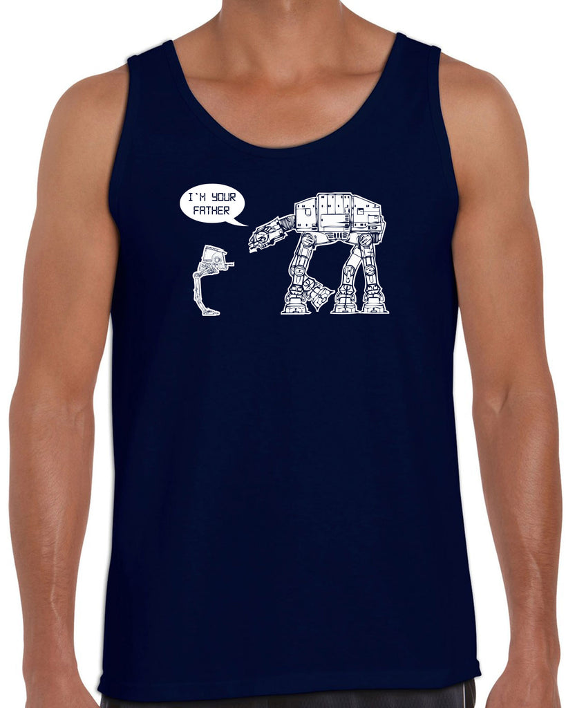 At At I'm your father I am Tank Top imperial star walker wars dark side darth vader sci fi 80s nerd geek cosplay convention hot press apparel