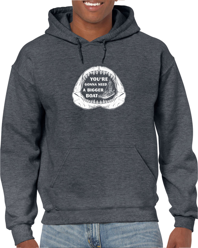 You're Gonna Need A Bigger Boat Hoodie Hooded Sweatshirt Funny Movie Jaws 70s Great White Quints Fishing Scary Movie