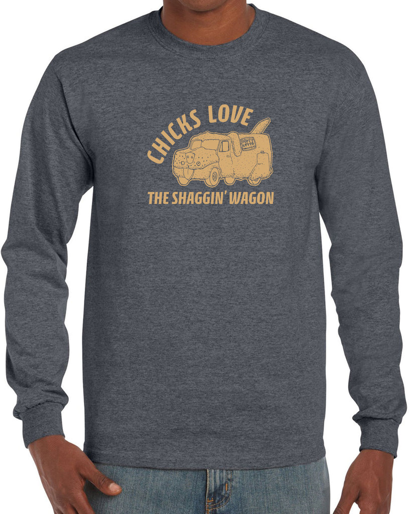 Mutt Cutts Shagging Wagon Long Sleeve Shirt Dumb and Dumber 90s Funny Comedy