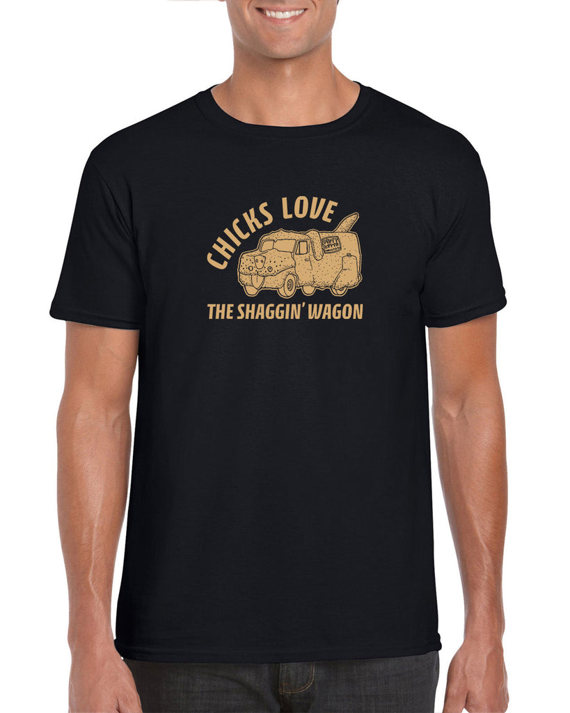 Mutt Cutts Shagging Wagon Mens T-Shirt Dumb and Dumber 90s Funny Comedy