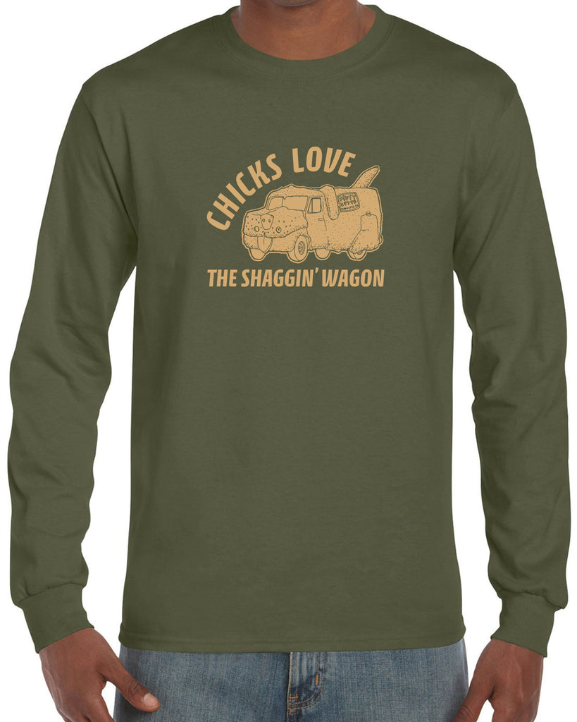 Mutt Cutts Shagging Wagon Long Sleeve Shirt Dumb and Dumber 90s Funny Comedy