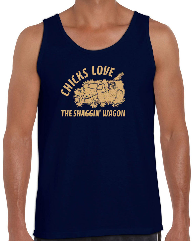 Men's Sleeveless Tank Top - Mutt Cutts Shagging Wagon