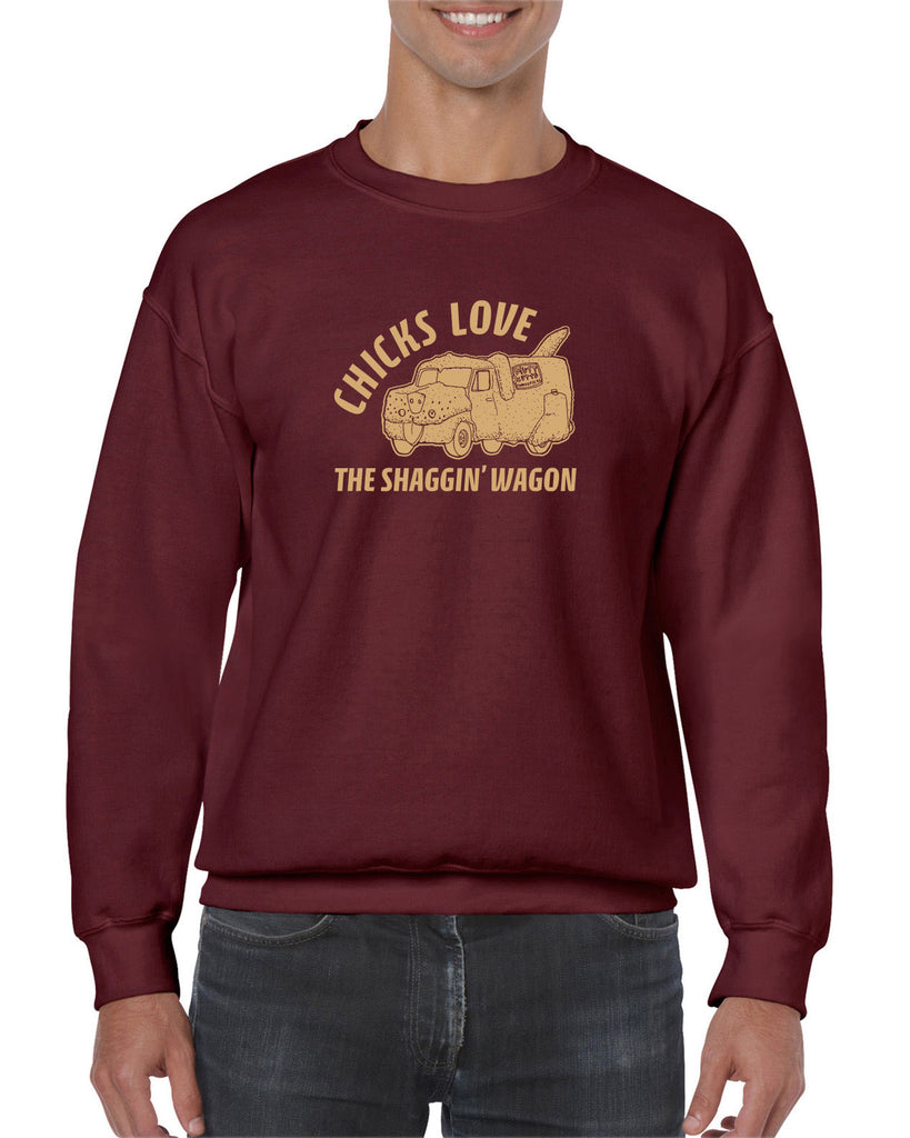 Mutt Cutts Shagging Wagon Crew Sweatshirt Dumb and Dumber 90s Funny Comedy