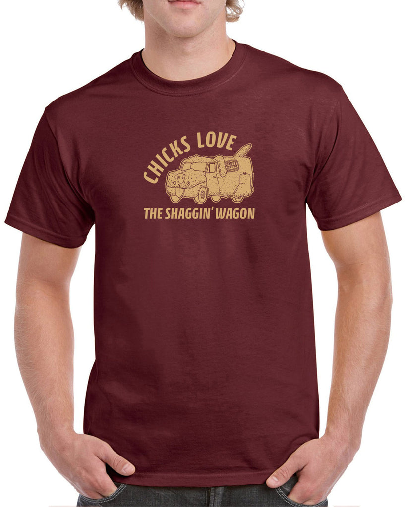 Mutt Cutts Shagging Wagon Mens T-Shirt Dumb and Dumber 90s Funny Comedy