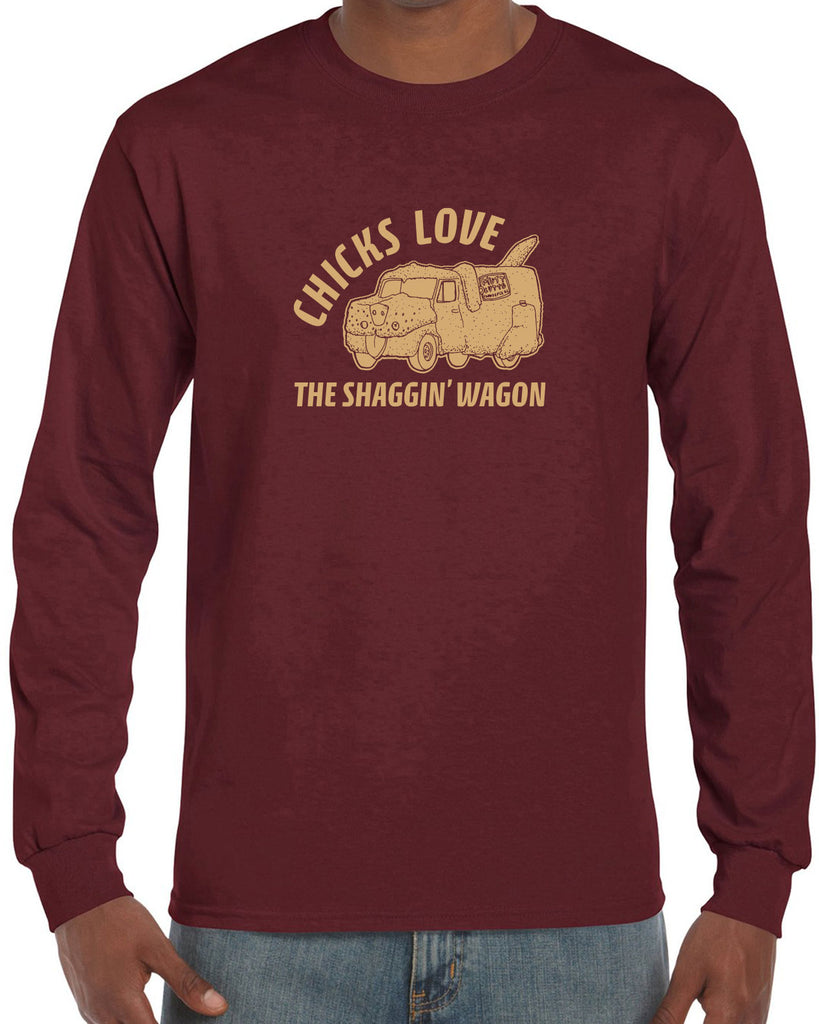 Mutt Cutts Shagging Wagon Long Sleeve Shirt Dumb and Dumber 90s Funny Comedy