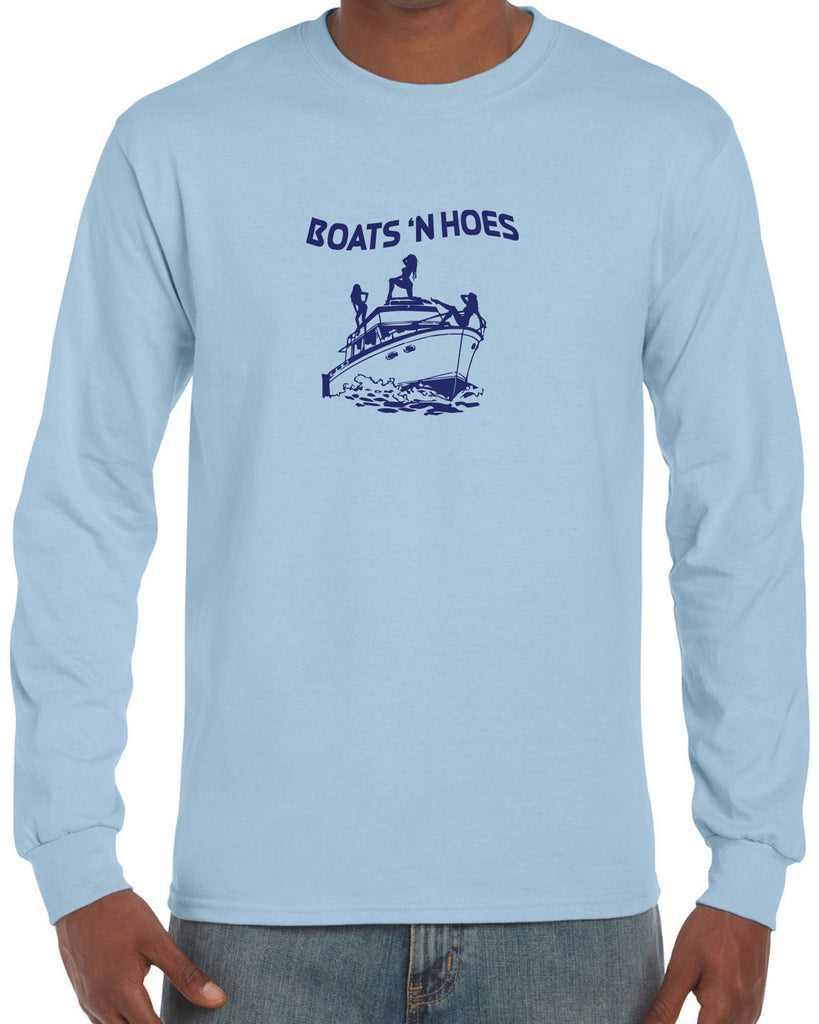 Boats N Hoes Long Sleeve Shirt Step Brothers Movie Prestige Worldwide Funny Music Party