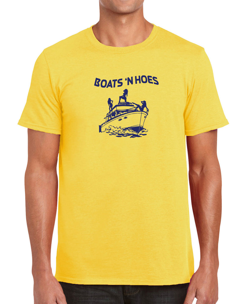 Boats N Hoes Mens T-Shirt Step Brothers Movie Prestige Worldwide Funny Music Party