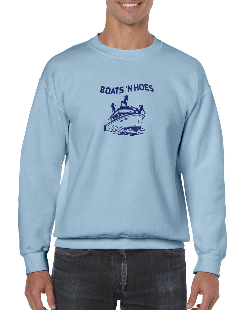 Boats N Hoes Crew Sweatshirt Step Brothers Movie Prestige Worldwide Funny Music Party