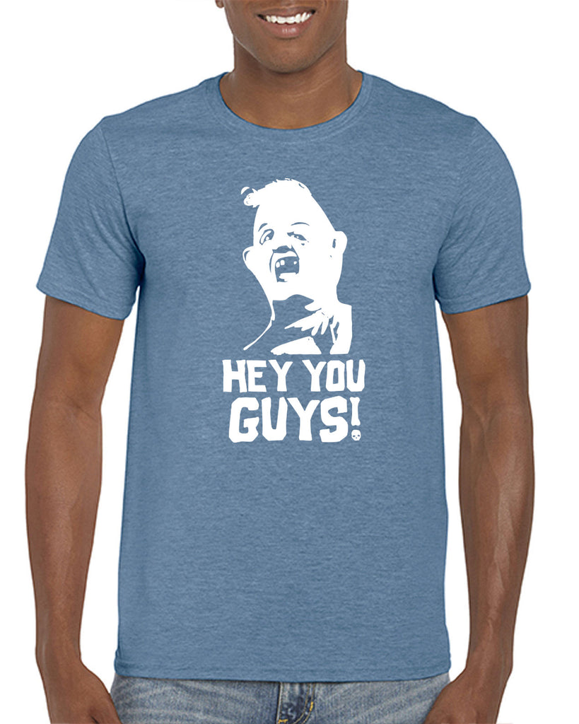 Hot Press Apparel Hey You Guys Goonies Sloth Never Say Die 80s Movie Vintage Classic College Party Funny Humor Gift Present Halloween Costume Sale Handmade